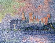 Paul Signac evening avignon oil painting